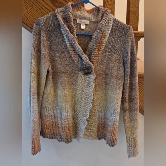 dressbarn Sweaters - dressbarn Multicolor Button-Up Cardigan